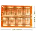 15Pcs PCB Protoboards,YUNGUI 5X7cm 1-2-3 Perf Board Circuit Board Strip for Electronic Project and Electronic Experiment. 