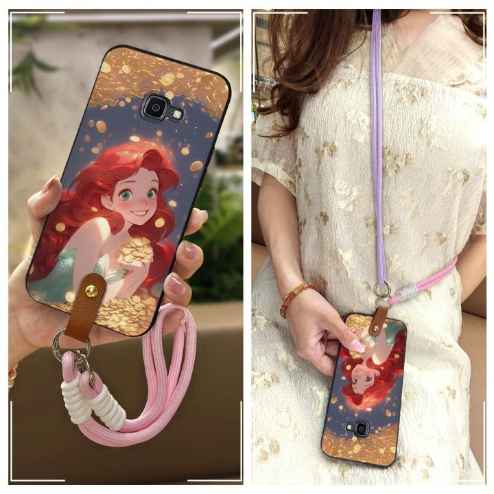 Diagonal Dirt-resistant Phone Case For Samsung Galaxy Xcover4/SM-G390 Anti-dust Waterproof Back Cover Necklace Soft case