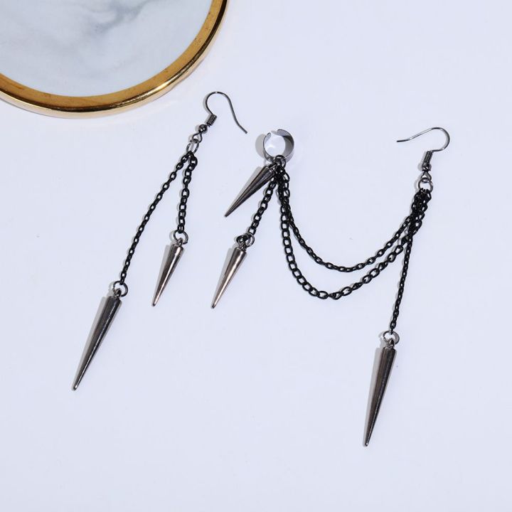 hikaw%20for%20boys%20earrings%20for%20men%20korean%20style%20Street%20Wear%20Hip%20Hop%20Temperament%20Fashion%20Design%20With%20Chain%20Party%20Gift%20Men%20Earrings%20Alloy%20Korean%20Dangle%20Earrings%20Women%20Ear%20Bone%20Clips%20-%20Image%208