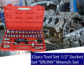 32PCS 1/2'' DR Box Socket Set Box Spanner Set Wrench Tools Set. 