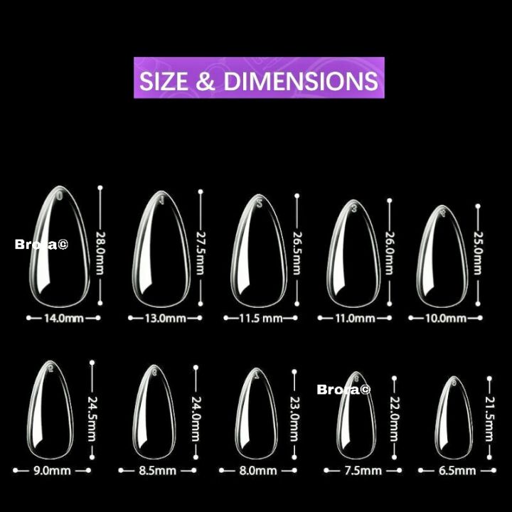 Professional%20Nail%20Tips%20Artificial%20Nails%20Stiletto%20Nail%20Tips%20,%20Square%20Nail%20Tips,%20Coffin%20Nail%20Tips%20100%20Pcs%20%20-%20Free%20Nail%20Glue%20-%20Image%205