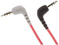 RODE 3.5mm TRS to TRRS Patch Cable Microphone Cable 3.5mm Male to Male Right Angle Patch Adapter Cable Wireless Lavalier Mic Cord for Rode SC7. 