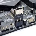 2X Motherboard USB2.0 9Pin to TYPE-C A-KEY Front Connector Converter USB3.2 TYPE-E Interface Header Extender Card. 
