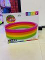 Intex Swimming pool inflatable rubber Kids play 3 layers colorful 1.68 M x 46Cm. 