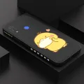 Hontinga for Huawei Nova 3 Back Cover Cute Cartoon Duck Side Design Case Soft Square Edge Liquid Silicone Phone Cases. 
