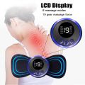 Electric Pulse Neck Massager Cervical Back EMS Cervical Vertebra Massage Patch for Muscle Pain Relief and Shoulder Relaxation Portable. 