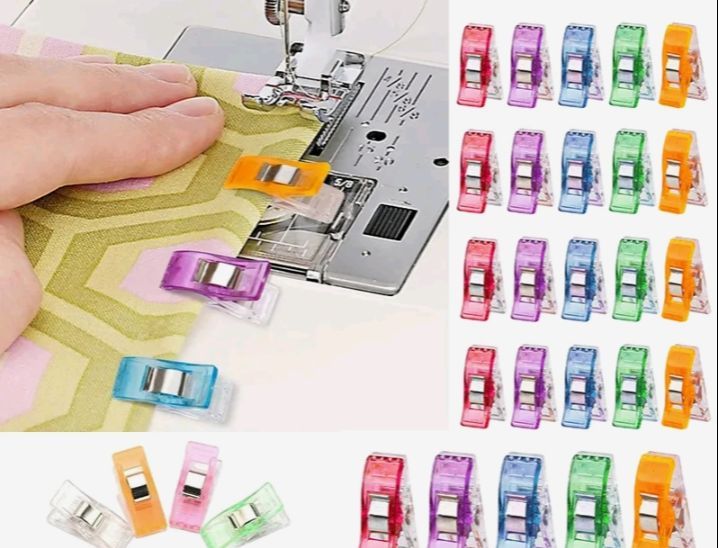 Sewing Clips Colorful Clips Multipurpose Plastic Craft Crocheting Knitting Safety Clothing Clips Color Binding Clips Paper