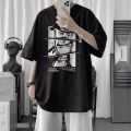 Naruto Clothes Short Sleeve MaleTT-shirt Anime Print Two-Dimensional Casual All-Match Loose-Fitting plus Size Half-Length Sleeves Top. 