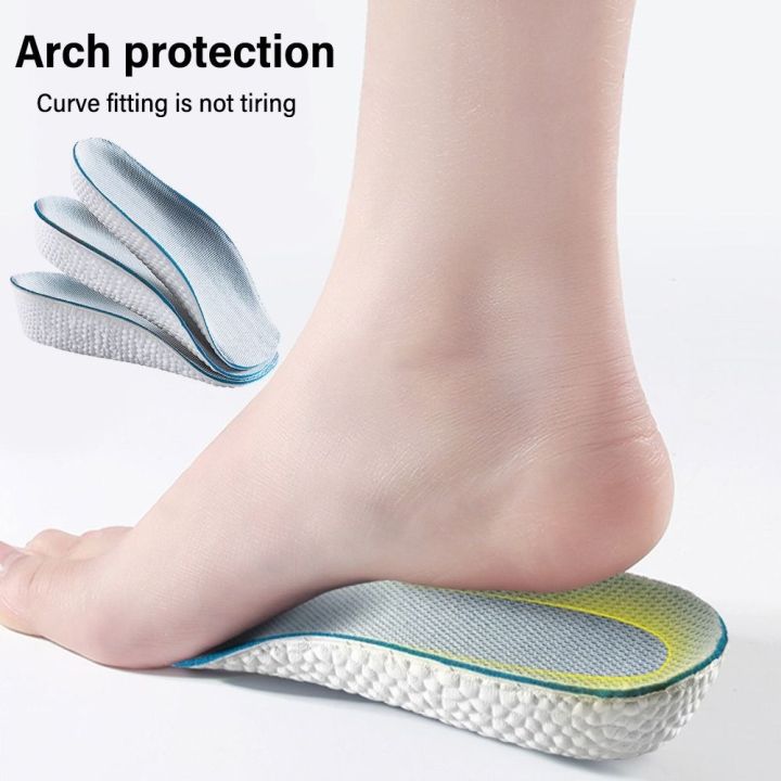 New Breathable Invisible height Insole Arch support Durable Increasing ...