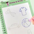 Reusable 0-10 Learning Numbers Math Drawing English 3D Calligraphy Book Copybook Education for Kids Letter Practice Toy Gifts. 