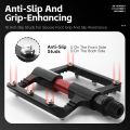 WEST BIKING 3 Bearing Bike Pedals Aluminum Alloy Anti-Slip MTB Road Bicycle Flat Pedals Hollow Lightweight Mountain Bike Parts. 