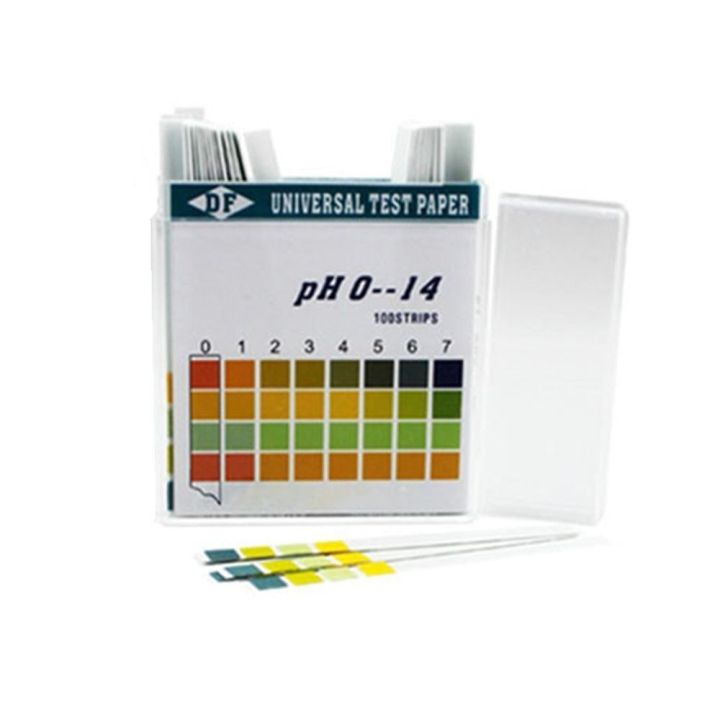 100 Strips Multi-purpose PH Value 0-14 PH Test Paper Litmus Testing Kit ...