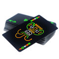 【The Timber Loft】Black Luminous Fluorescent Poker Cards Playing Card Glow In The Dark Bar Party KTV Night Luminous Collection Special Poker. 