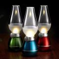 USB Charging Retro Candle Blow Led Table Light Restaurant LED Blowing Control Vintage Table Lamp,Electric Kerosene Lamp. 