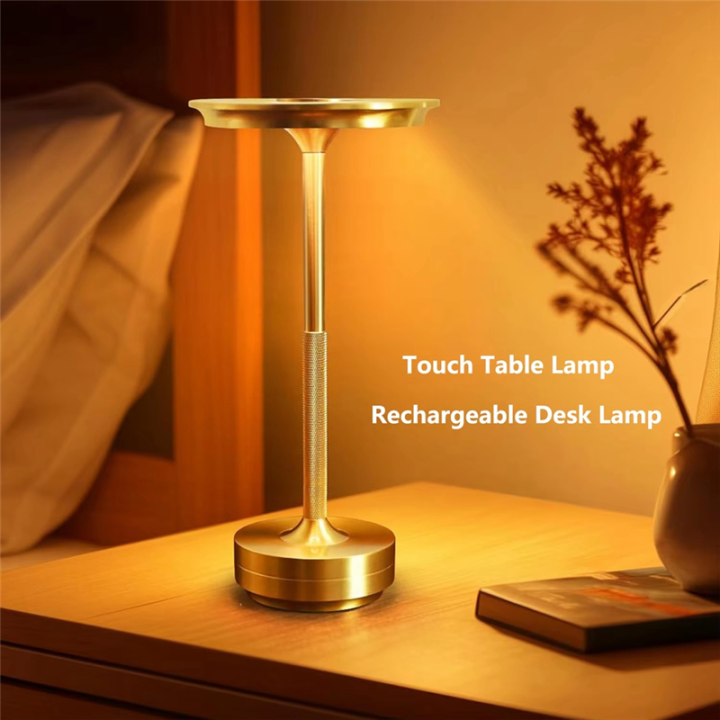Wireless LED Table Lamp Restaurant Bar Lamp Dimming Atmosphere Portable ...