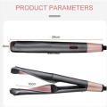 Home Salon Flat Iron ProCurler Hair Maker 1-in-2 Straight TwistSpiralWaveGold Titanium Styling. 