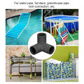 PVC Corner Connector Easy To Connect 3 Way Pipe Fittings for Indoor and Outdoor Use. 