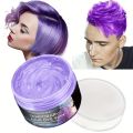 4-Pack Temporary Hair Dye Wax Set, Long-Lasting Styling Solution for Normal Hair, Easy to Apply and Wash Out, Versatile Hair Color Mousse with Styling Tools & Accessories Effect. 