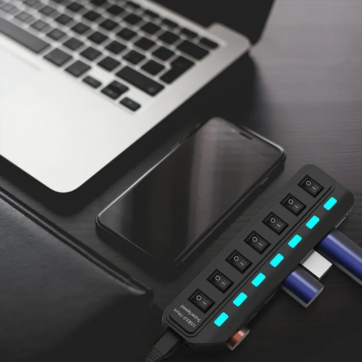 USB Hub 3.0 - ABS, USB-splitter, datacabub, snelle transmissie, 4