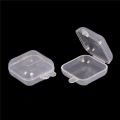 Mini Portable Transparent Plastic Box Storage Collections Item Packaging Case Clear Small Tools Box. 