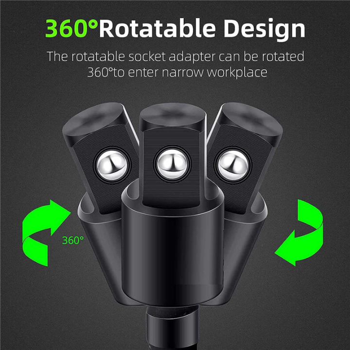 Right%20Angle%20Drill%20Adaptor%204-In-1%20Impact%20Drill%20Bit%20Extension%20Black%20Metal%201/4%203/8%201/2In%20Impact%20Grade%20Socket%20Adapter%20Set%20-%20Image%204