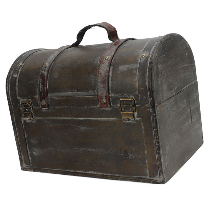 Vintage Storage Box Photography Props Decoration Retro Distressed Hand