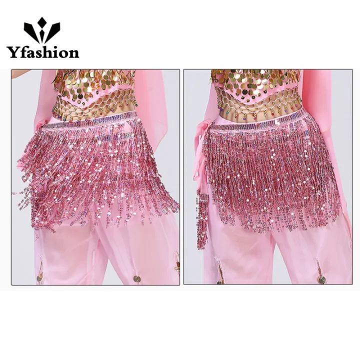 Yfashion%20Professional%20Belly%20Dance%20Skirt%20Hip%20Scarf%20With%20Tassel%20Latin%20Dance%20Hip%20Belt%20Performance%20Costume%20-%20Image%209