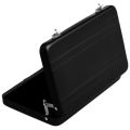 Aluminum password box Card Case Mini suitcase Password briefcase Black. 