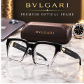 BVLGARI Optical Eyeglass Frame for Women | Prescription Medical Glasses Frame | Square Ladies Spectacle Frame | Clear Demo Lens | Replaceable Power Lens Eyewear. 