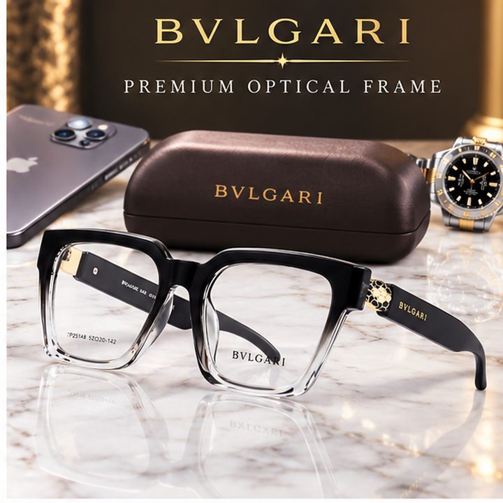 BVLGARI%20Optical%20Eyeglass%20Frame%20for%20Women%20%7C%20Prescription%20Medical%20Glasses%20Frame%20%7C%20Square%20Ladies%20Spectacle%20Frame%20%7C%20Clear%20Demo%20Lens%20%7C%20Replaceable%20Power%20Lens%20Eyewear%20-%20Image%202