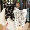Korean Style Small Fresh Floral Big Bow Hair Clips For Girls Women Elegant Fashion Hair Accessories. 