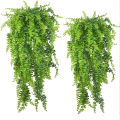 80CM Simulation Persian Grass Vines Artificial Green Plant Hanging Fern Living Room Coffee Shop Garden Office Decoration. 