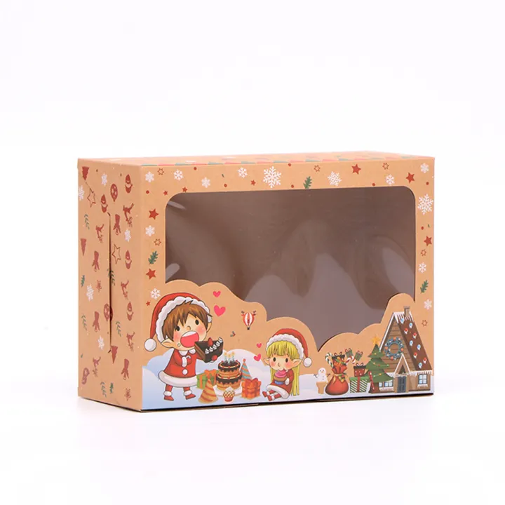 3pcs/set%20Kraft%20Paper%20Candy%20Boxes%20Merry%20Christmas%20Cookie%20Gift%20Box%20Clear%20Window%20Packaging%20Bag%20Party%20Favor%20New%20Year%20Decoration%20-%20Image%203