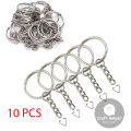 Silver Plated Keychain Rings - 10-500pcs Split Ring Key Holders. 