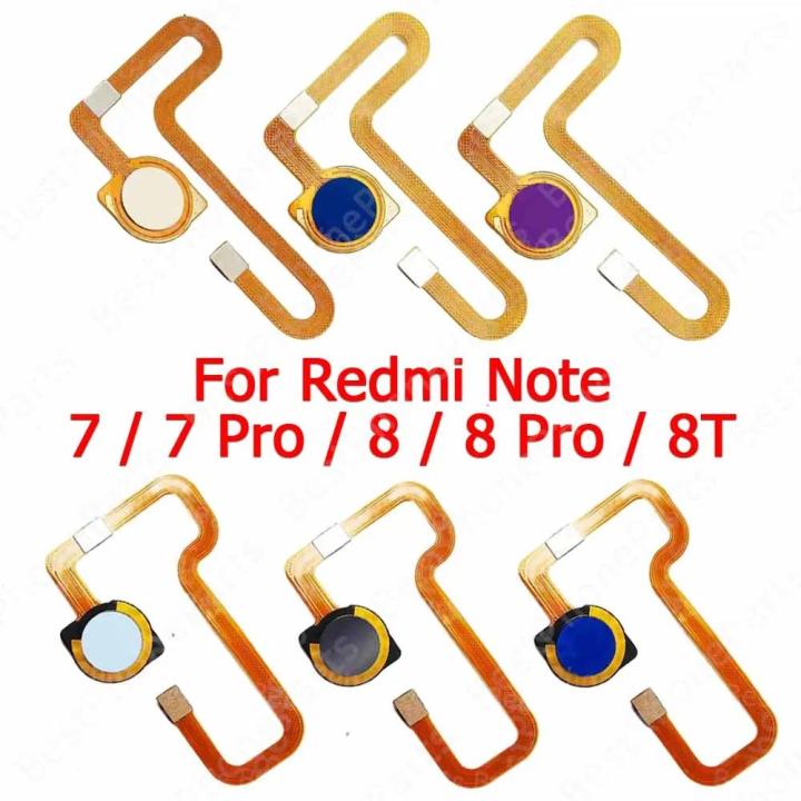 NEW For Xiaomi Redmi Note 8 Pro 8T 7 Fingerprint Sensor Flex Cable ...