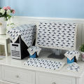 Cotton Linen Fabric LCD Computer Dust Cover Monitor Cover Towel Desktop Computer Cover Cover Cloth 27 Inch 22 23 24 Inch. 