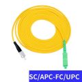 Optical Fiber Patch Cord 9/125 652D Simplex SC/APC FC/APC LC/APC To UPC LC FC SC Pigtail FTTH CATV Optic Patch Cord Cable 1m-40m. 