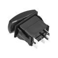 【Red】 5 Pin Light Switch Car Dashboard Button Connector Illuminated ON-OFF Rocker Switch Automobile Modification. 