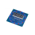 Electronic Digital Clock Kit C51 Microcontroller Learning Board DS1302 Rotating LED Display Module DIY Production Spare Parts Accessories. 