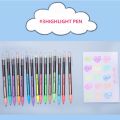 【Big savings】 Kid Rollerball DIY Office Flash School Stationery Supplies Flash Marker Pen Colored Signing Pen Glitter Gel Pens Set Drawing Color Pen Fine Tip Markers.