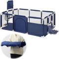 life mart Large 6 months-5 Years Old Mesh Rectangle Doorway Soft Playpen Baby Nap Safety Toy Fence Blue |L3. 