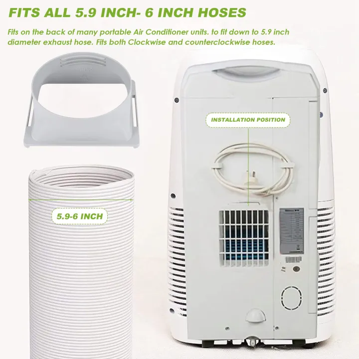 Portable%20Air%20Conditioner%20Exhaust%20Hose%20Coupler%20Window%20Adapter%20A/C%20Unit%20Tube%20Connector%20Parts%20&%20Accessories%20Square%20to%20Round%20-%20Image%203