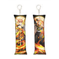 【HOT】 Anime Demon Slayer Kanroji Mitsuri Key Chain Cosplay Nezuko Rengoku Mini Dakimakura Pillow Case Hugging Body Keychain Gifts. 