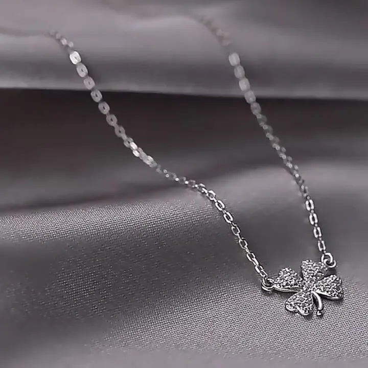 925%20Silver%20four-leaf%20clover%20necklace%20lucky%20leaf%20pendant%20necklace%20for%20women%20girls%20jewelry%20gift%20-%20Image%204
