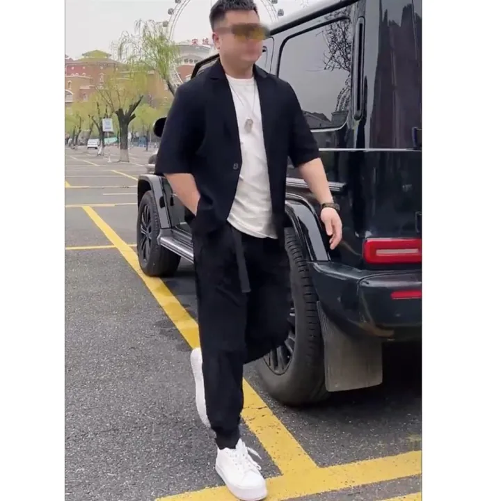 Slightly%20Fat%20Boys%20Slim%20Wear%20Summer%20Short%20Sleeve%20Suit%20Coat%20Men%20plus%20Size%20Loose%20Fashion%20Casual%20All-Matching%20Thin%20Suit%20-%20Image%205