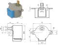 Stepper Motor 28BYJ-48-5V 4 Phase 5 Wire DC 5V. 