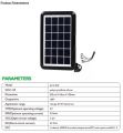 Fast charger Portable 6V 3.2W Polycrystalline Solar Panel for cell phone Charging with 5 in 1 cable Solar Panel board. 