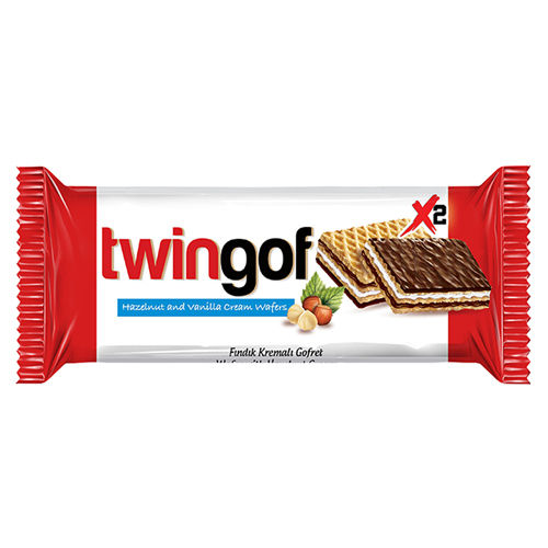 Twingof Wafer Filled With Hazelnut & Vanilla Cream 40g