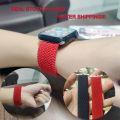 Nylon Braided Belt Compatible with i Watch Band 7 6 SE 5 4 3 2 1 Solo Loop Elastic Belt Band Bracelet i  Watch Series 38mm 42mm 40mm 44mm 41mm 45mm. 