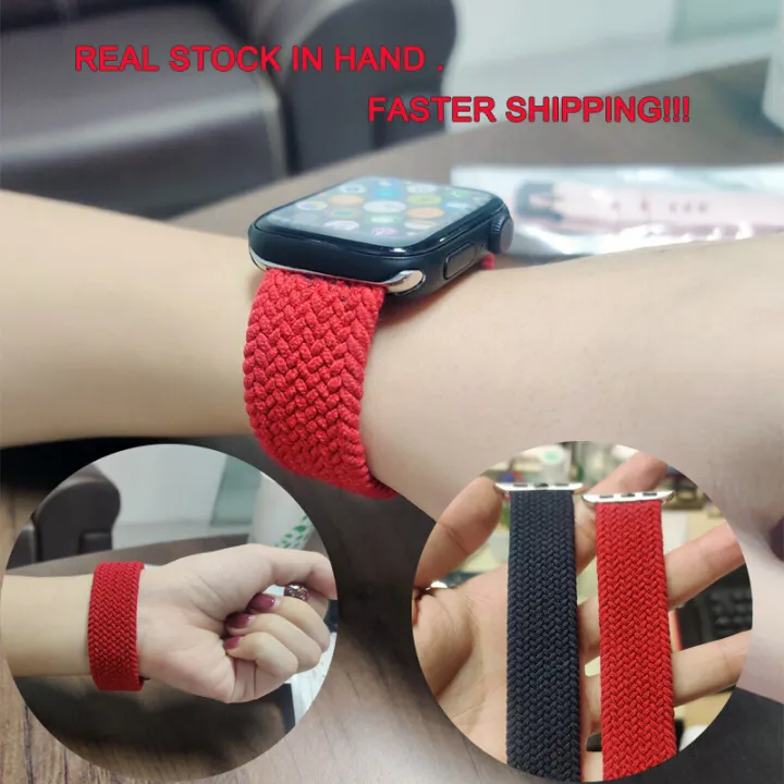 Nylon%20Braided%20Belt%20Compatible%20with%20i%20Watch%20Band%207%206%20SE%205%204%203%202%201%20Solo%20Loop%20Elastic%20Belt%20Band%20Bracelet%20i%20%20Watch%20Series%2038mm%2042mm%2040mm%2044mm%2041mm%2045mm%20-%20Image%204